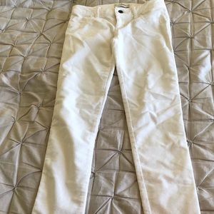 White Corduroy Abercrombie Kids Jeans
